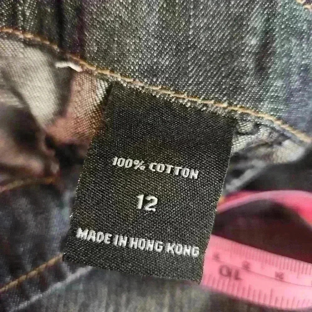 London Jean women's denim skirt front slit jean skirt size 12 - Picture 5 of 5